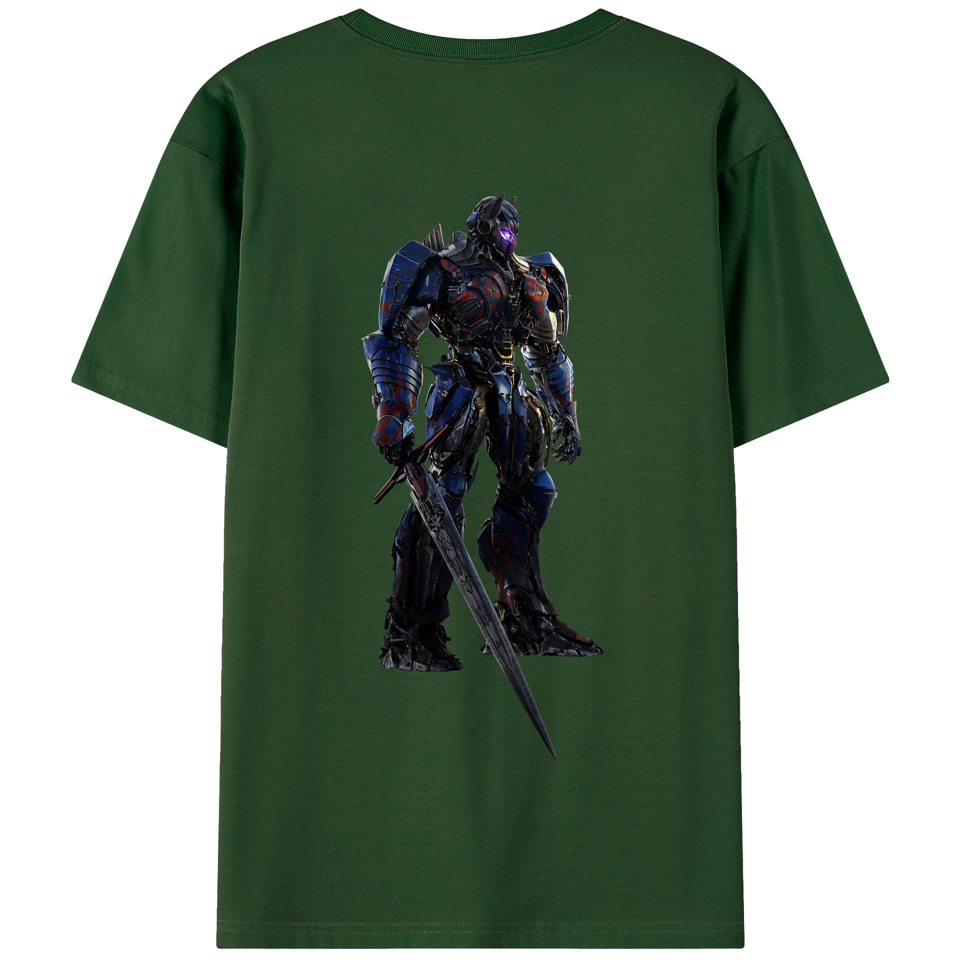 （画像用） Transformers トランスフォーマー 綿100％半袖Tシャツ（背面プリント）